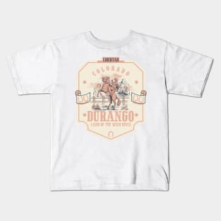 Durango Colorado wild west town Kids T-Shirt